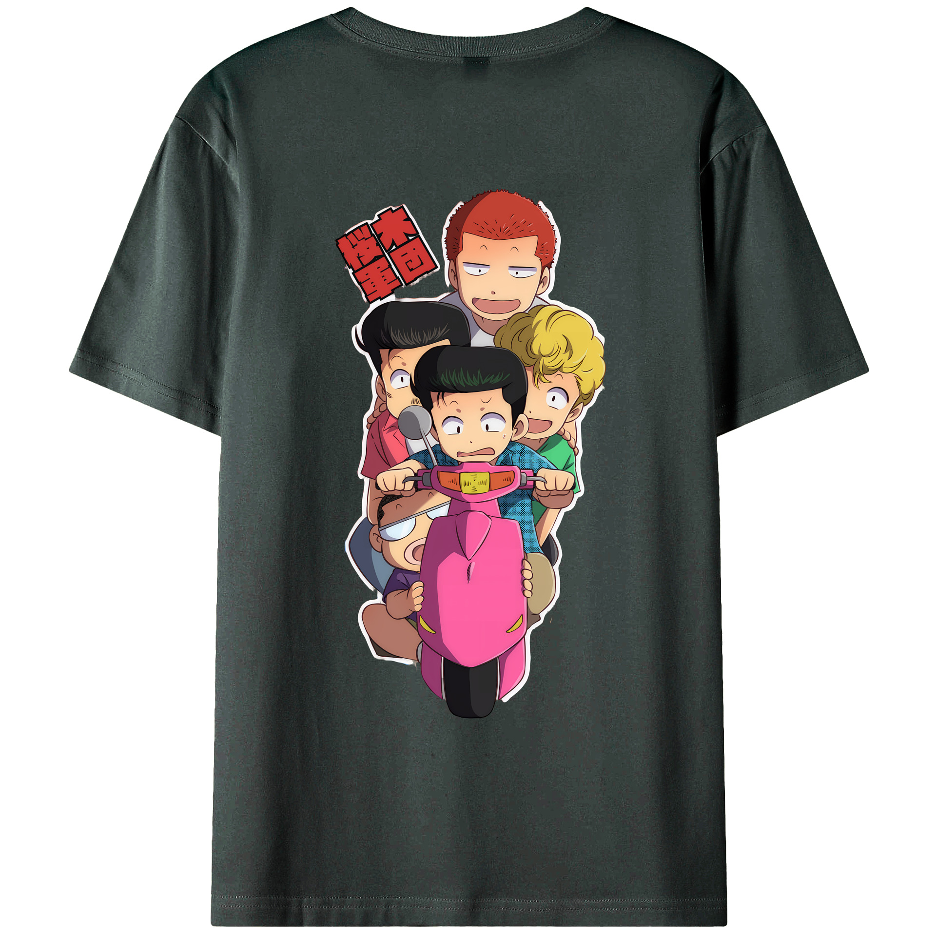（画像用） SLAM DUNK／スラムダンク 綿100％ メンズ半袖Tシャツ（バックプリント） 通気性
